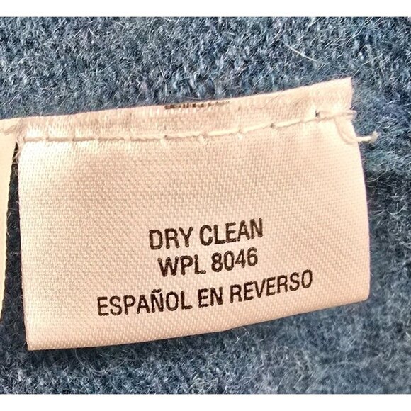 Charter Club Luxury 100% Cashmere Tunic Sweater Sz Medium Assymetrical Cut Blue - Picture 4 of 6